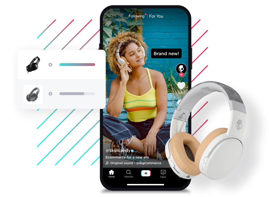 Collage Device Person Headphones Catalog Skullcandy Tiktok Bigcommerce